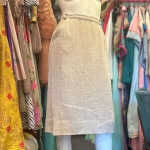 Mid Century Classic Linen Skirt